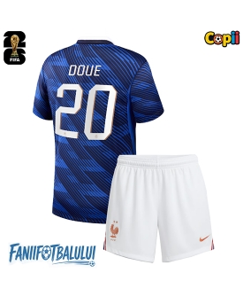 Franța Desire Doue #20 Echipament de Fotbal Replică Mondial 2026 Copii Acasa (+ Șorturi)